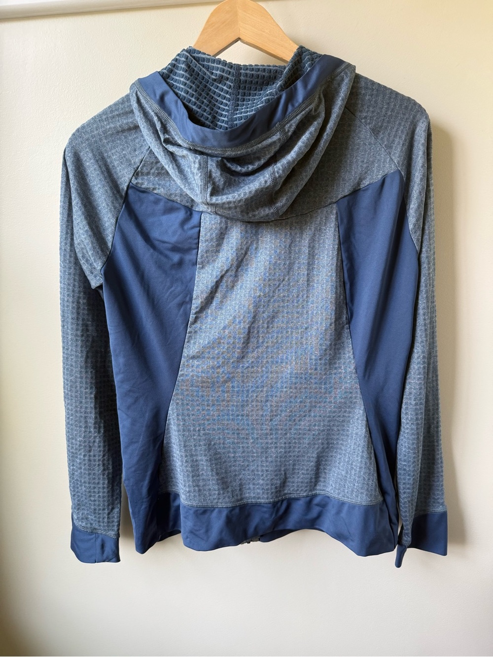 MAMMUT Full Zip Hoodie Thermal Grid Fleece Blue Jacket Lightweight Gorpcore S - Picture 2 of 6